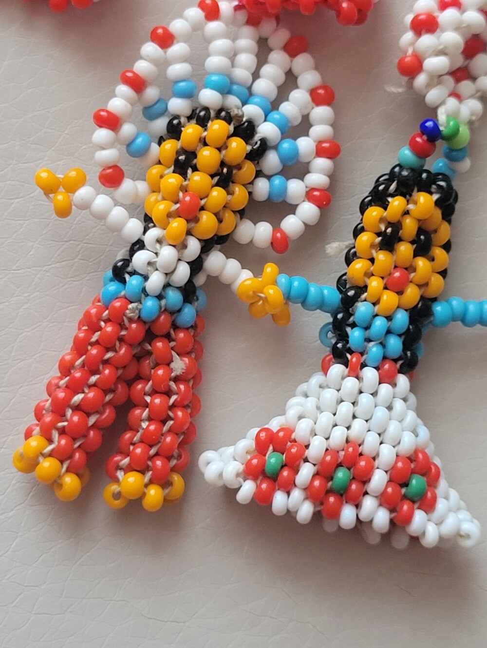 Vintage Beaded Native American Doll Necklaces Man & Woman Southwestern Unisex - Picture 2 of 10
